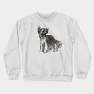 Dog - Chinese Crested - Powderpuff - White and Tan Crewneck Sweatshirt